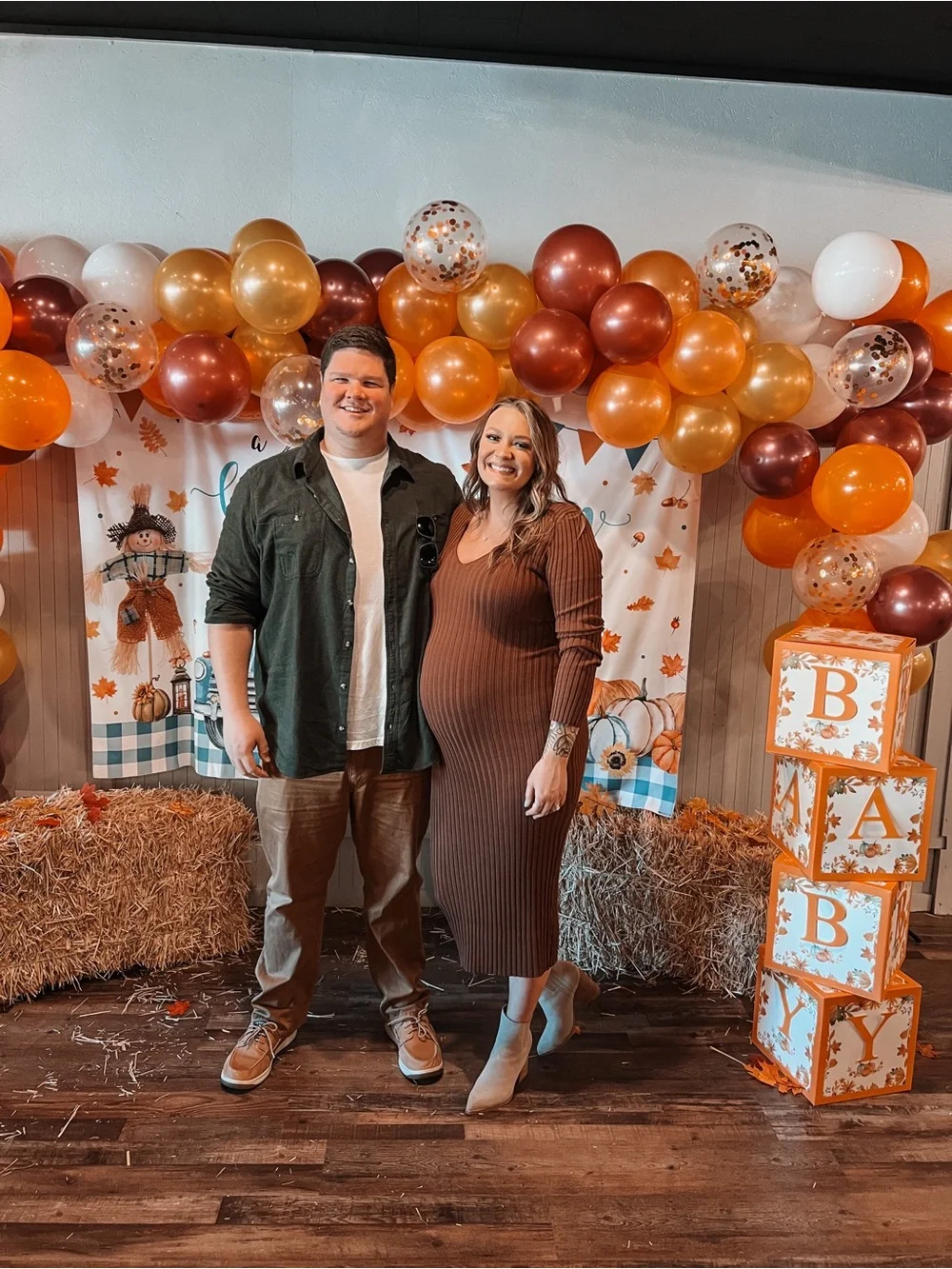 Mocha V-Neck Long Sleeve Fitted Maternity Maxi Dress